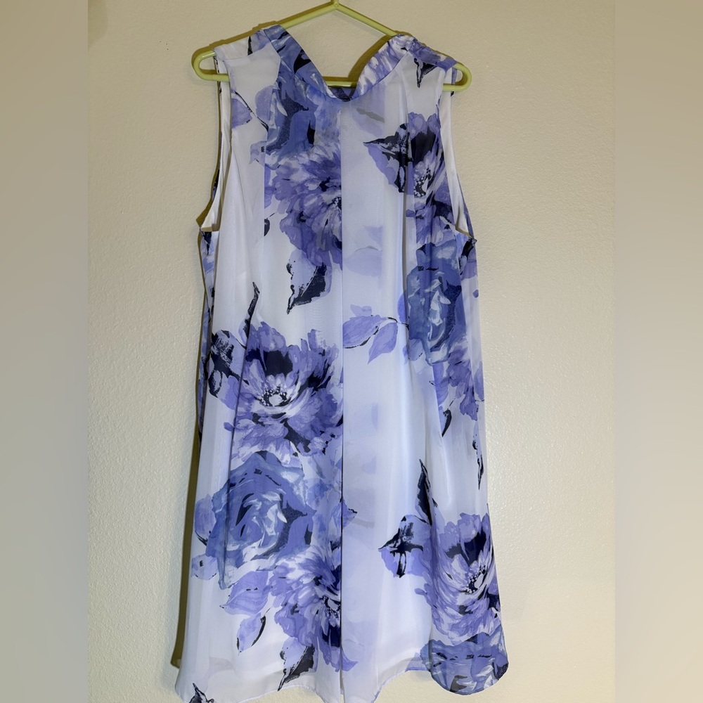 Signature by Robbie Bee Purple Floral Maxi Dress